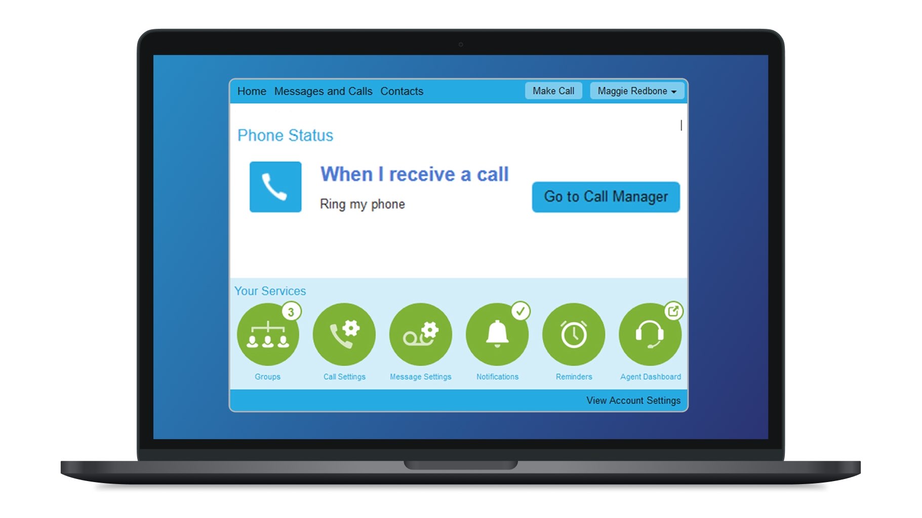 Commportal screenshot