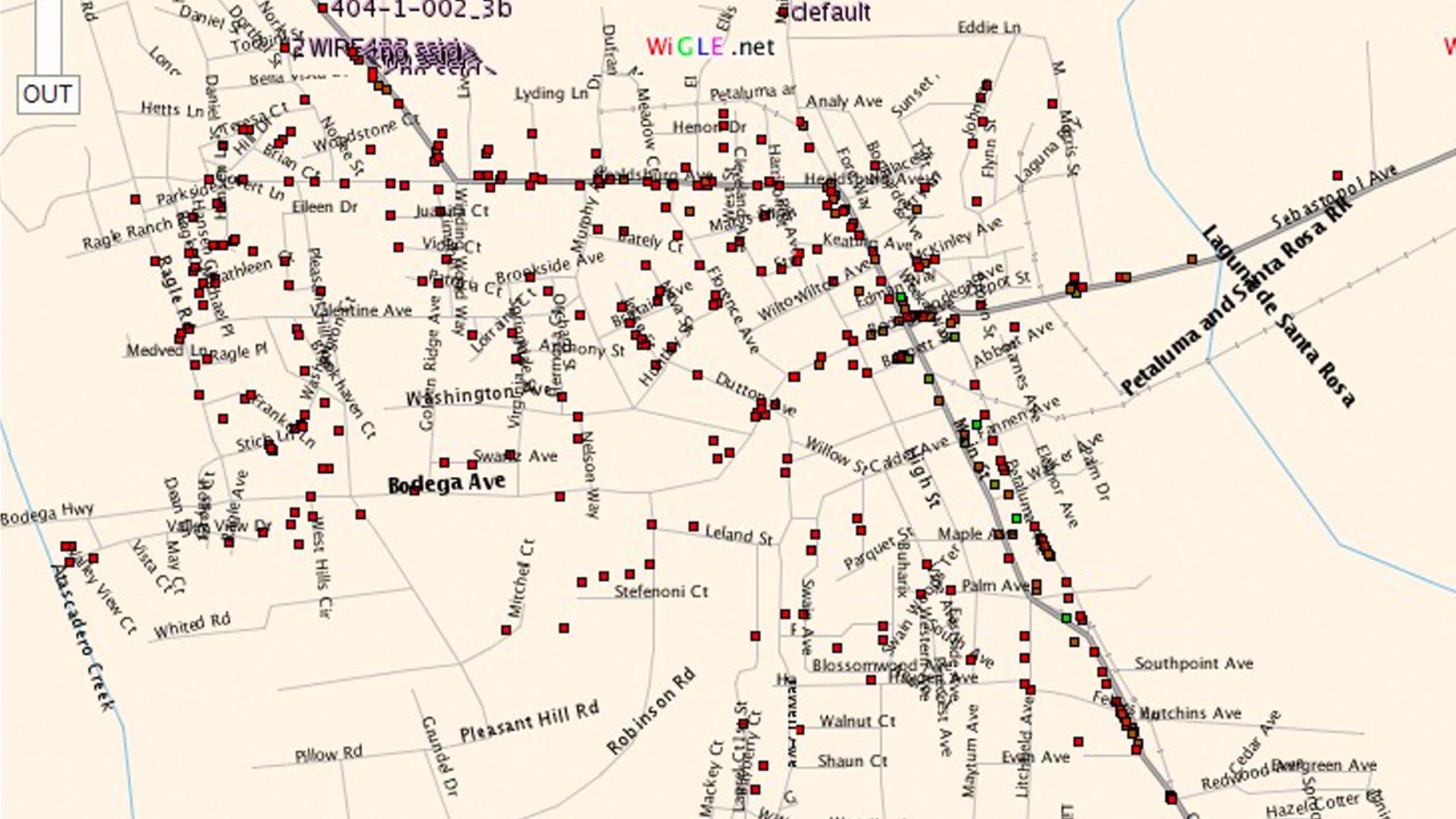 Map of mesh wifi project