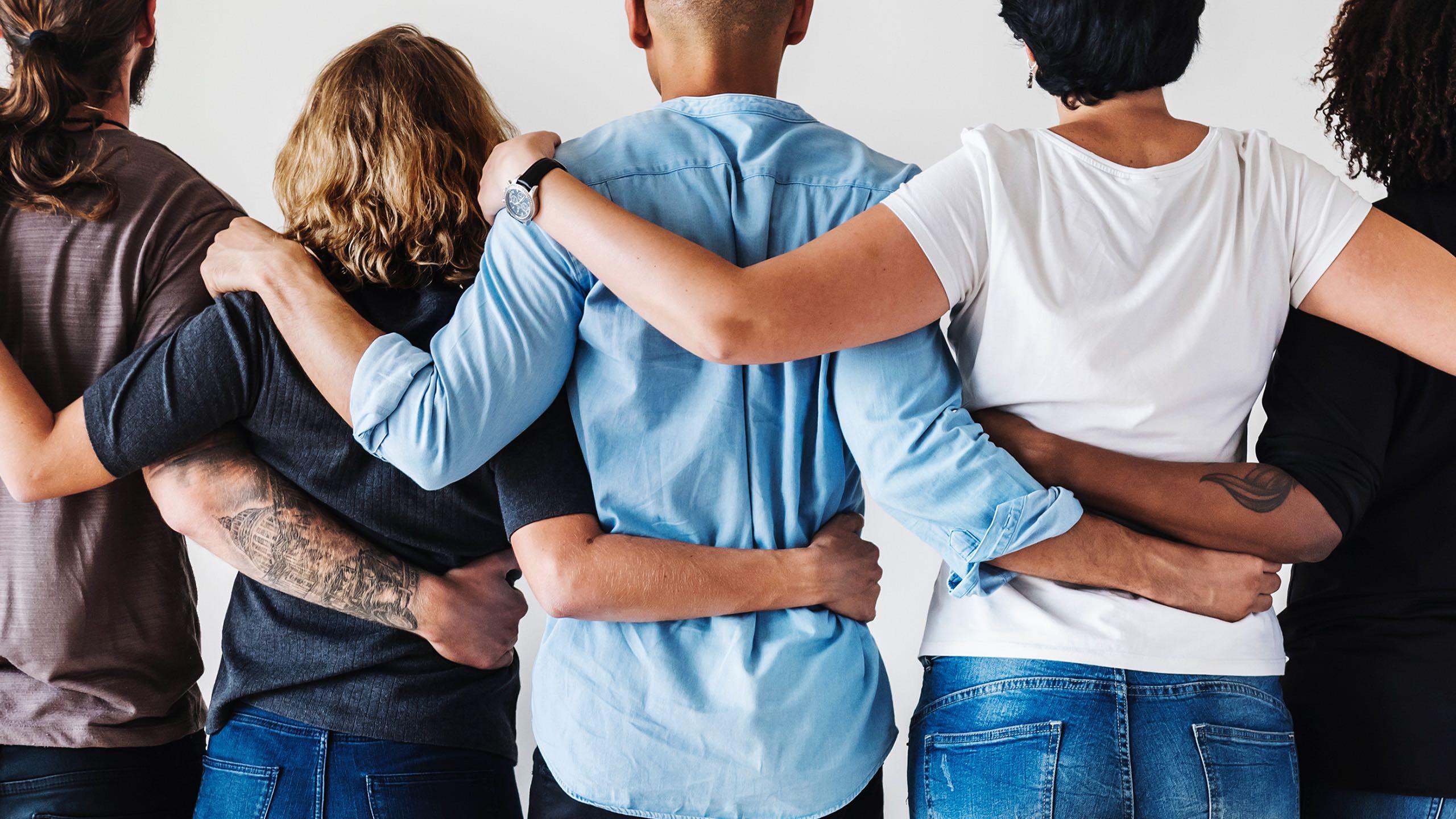 Diverse people teamwork.